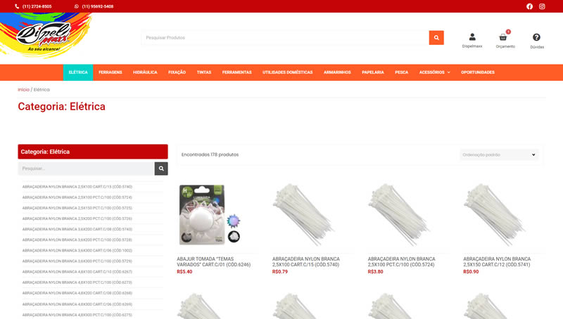 Catálogo de Produtos e Aplicativo Android - Dispelmaxx